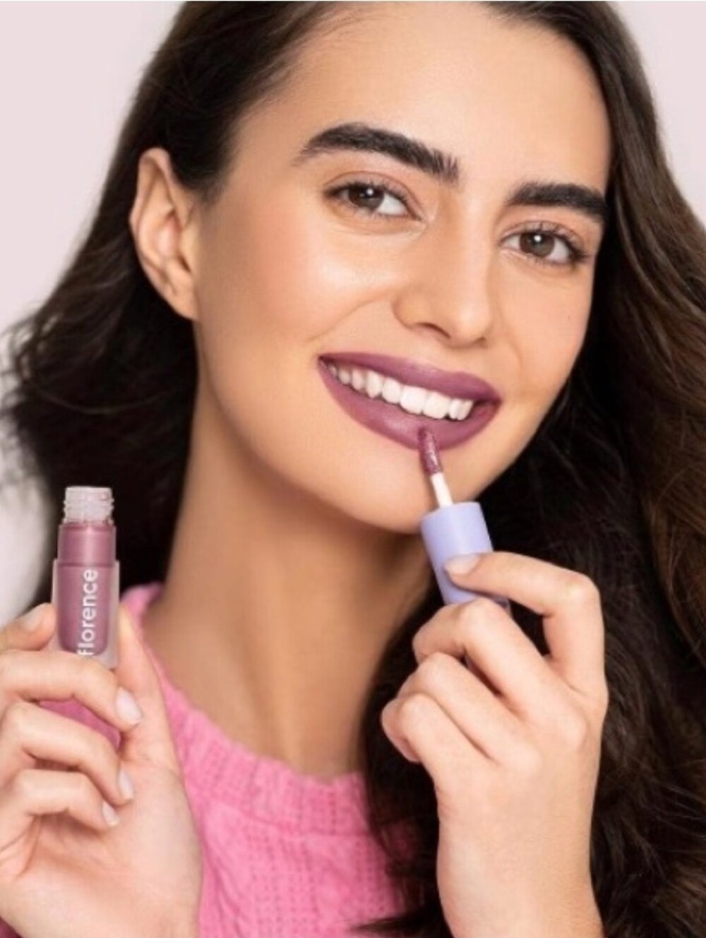 NIB -Florence Be A VIP Velvet Liquid Lipstick Love Me Pov (Mauve)